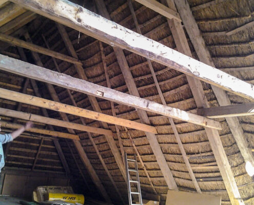 Sanierung Dachstuhl Silberhof Pellworm Foto Sanierung Dachstuhl Silberhof Pellworm